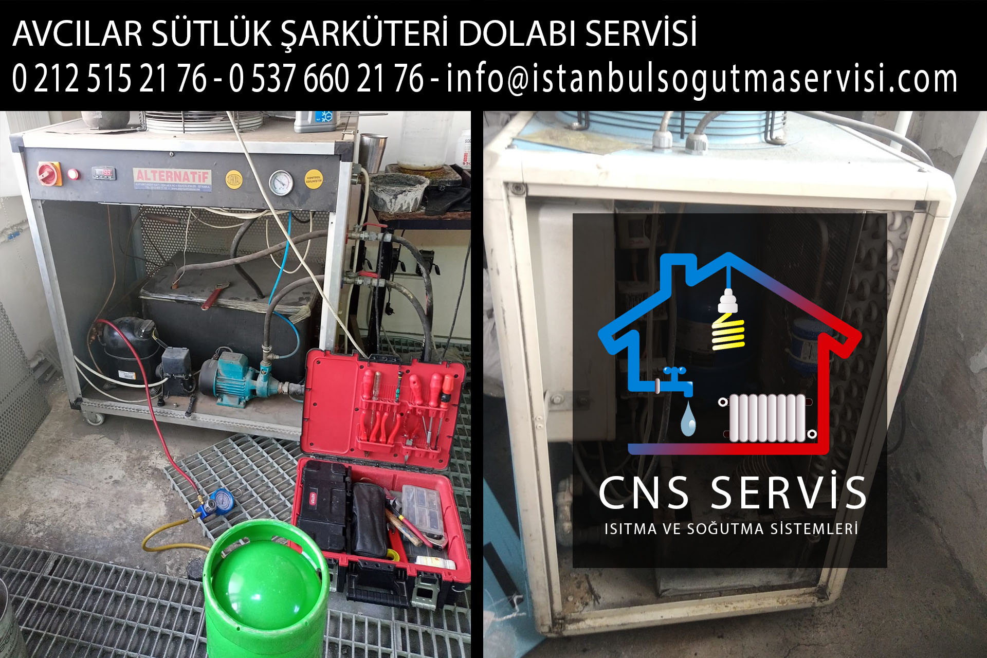 avcılar sütlük şarküteri dolabı servisi