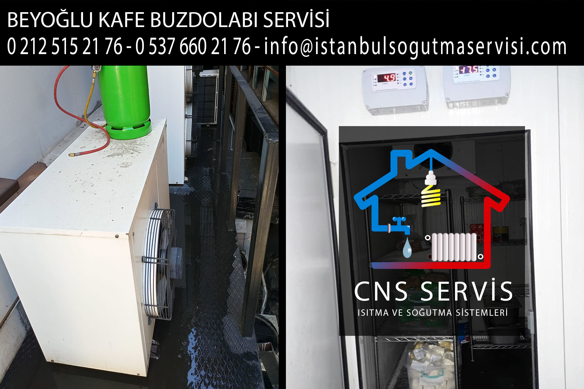 beyoğlu kafe buzdolabı servisi