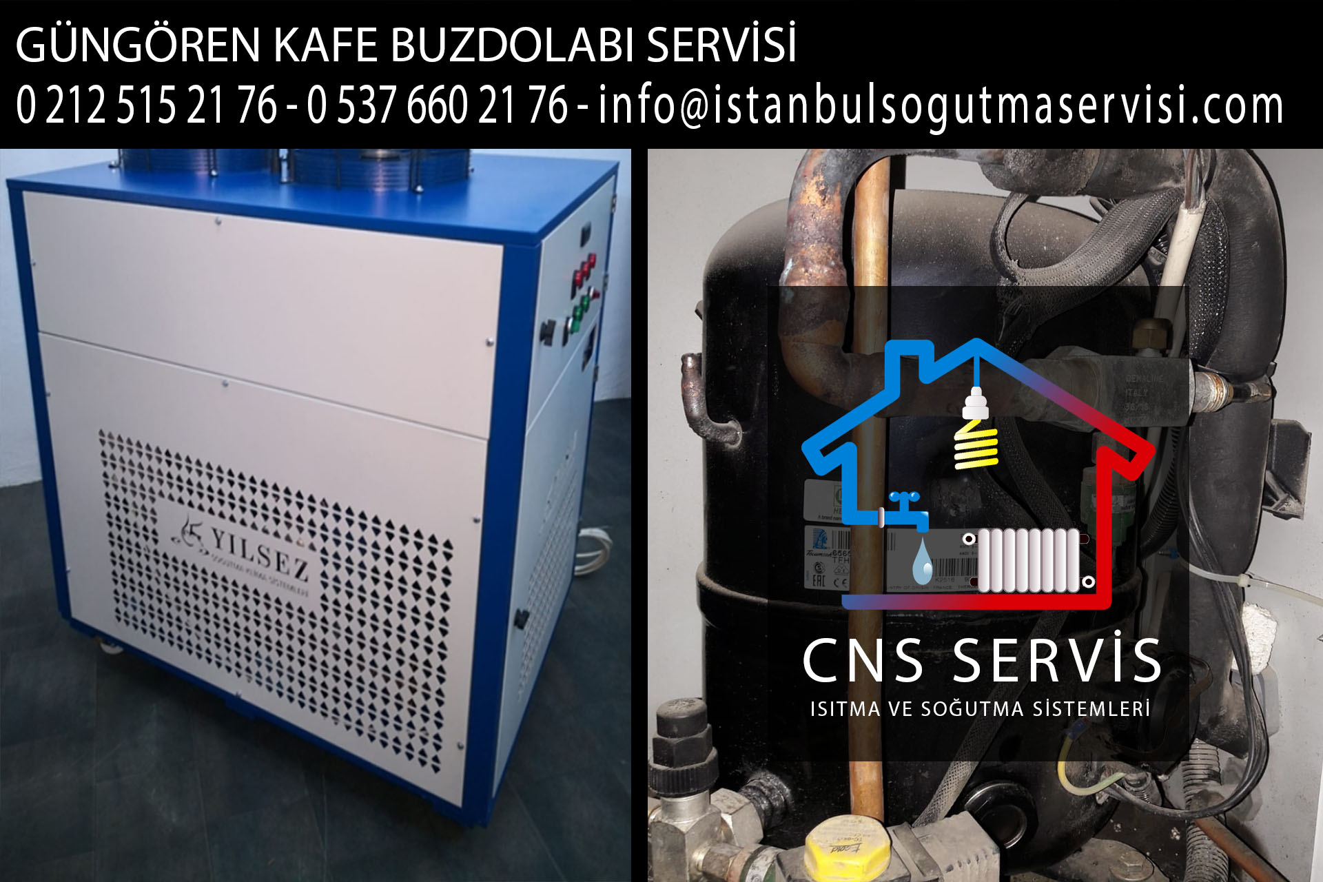 güngören kafe buzdolabı servisi