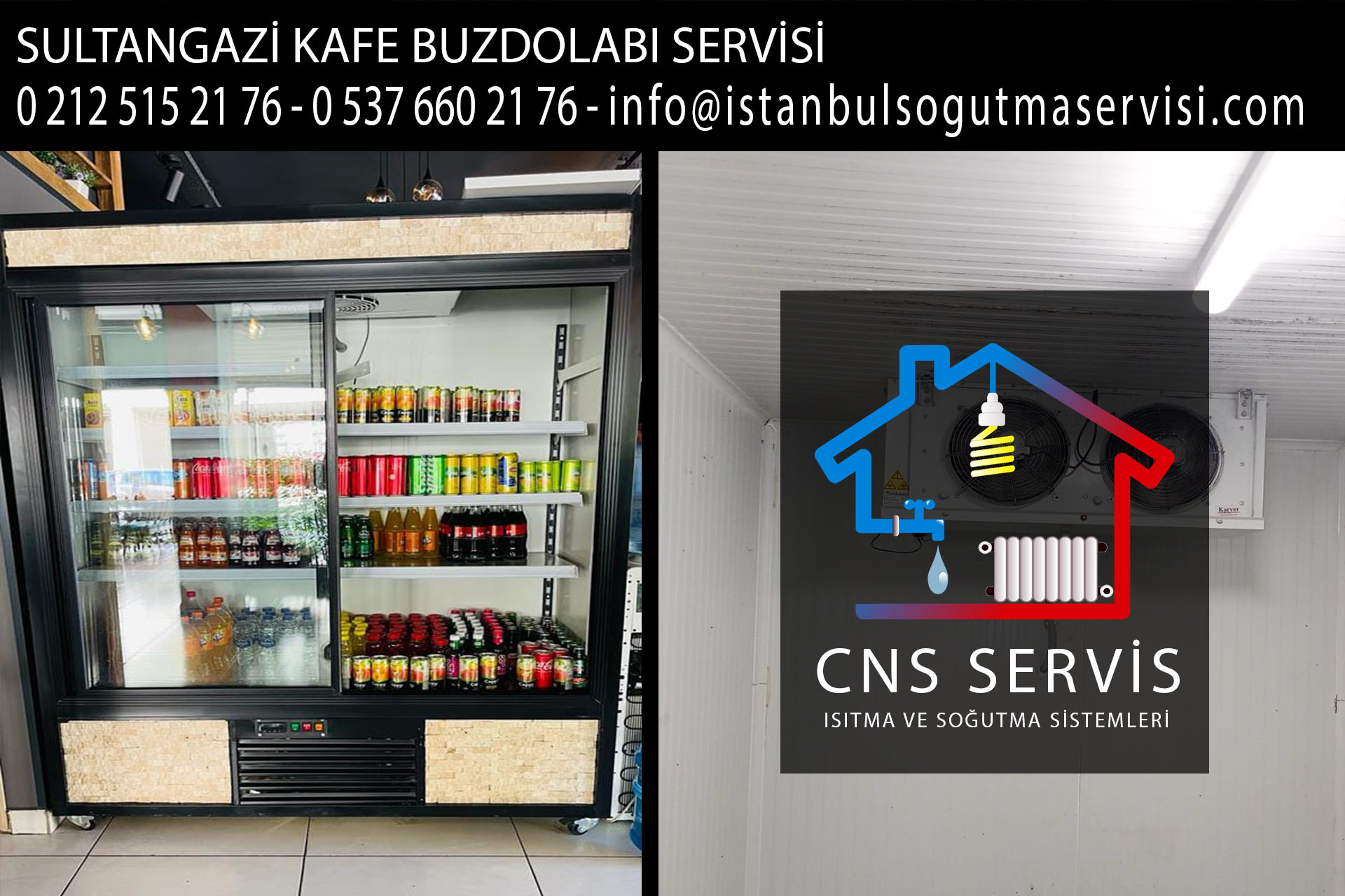 sultangazi kafe buzdolabı servisi