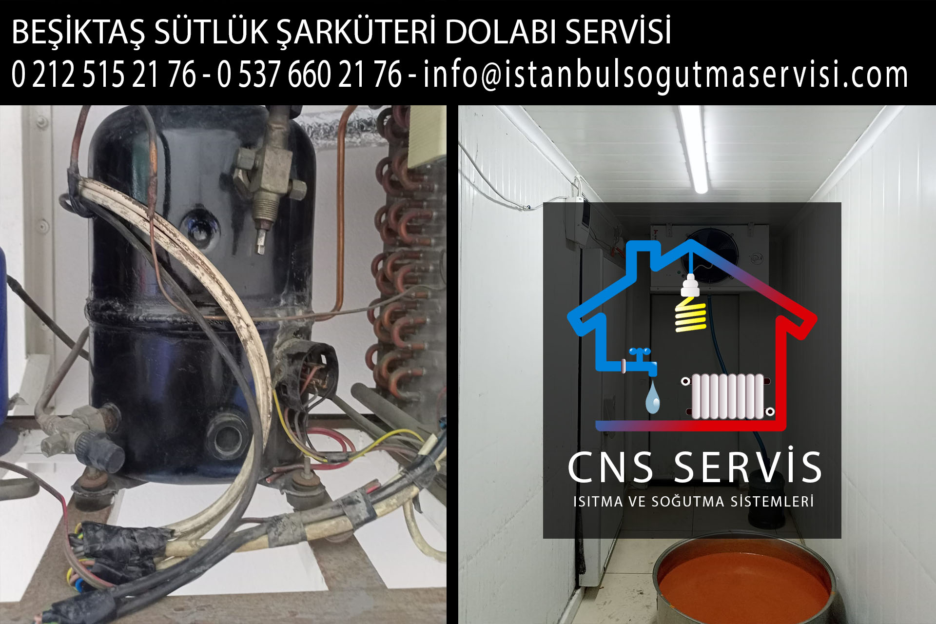 beşiktaş sütlük şarküteri dolabı servisi
