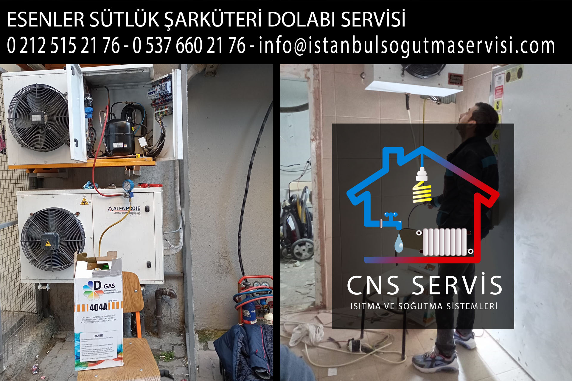 esenler sütlük şarküteri dolabı servisi
