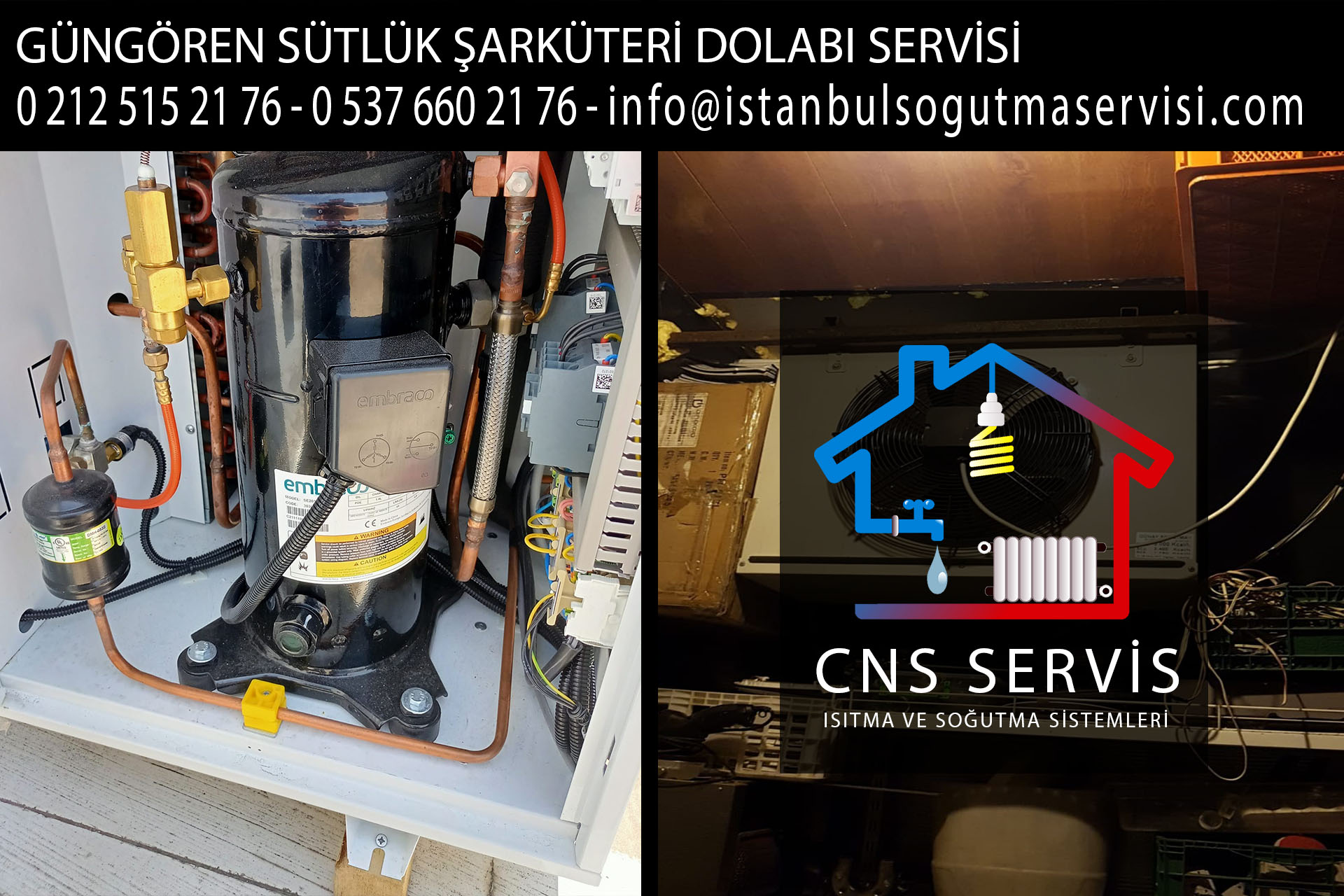 güngören sütlük şarküteri dolabı servisi