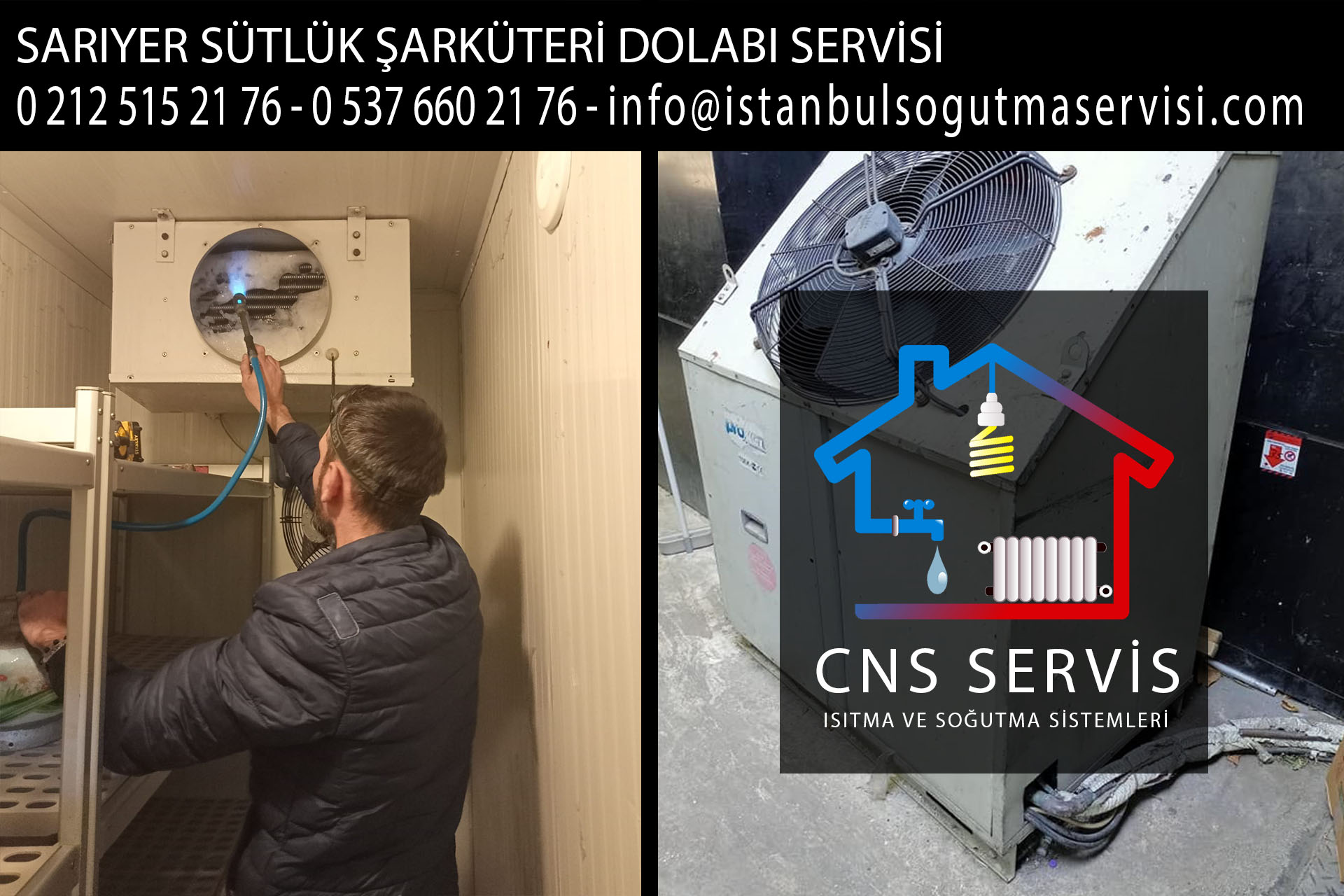 sarıyer sütlük şarküteri dolabı servisi