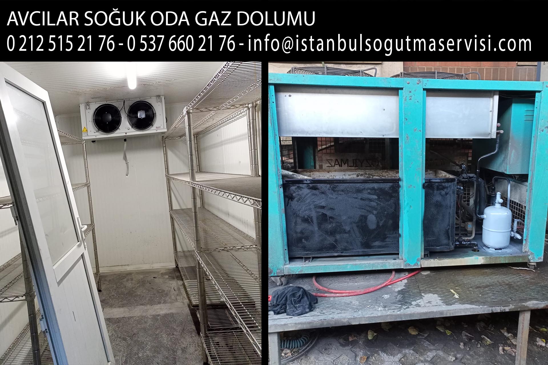avcılar soğuk oda gaz dolumu