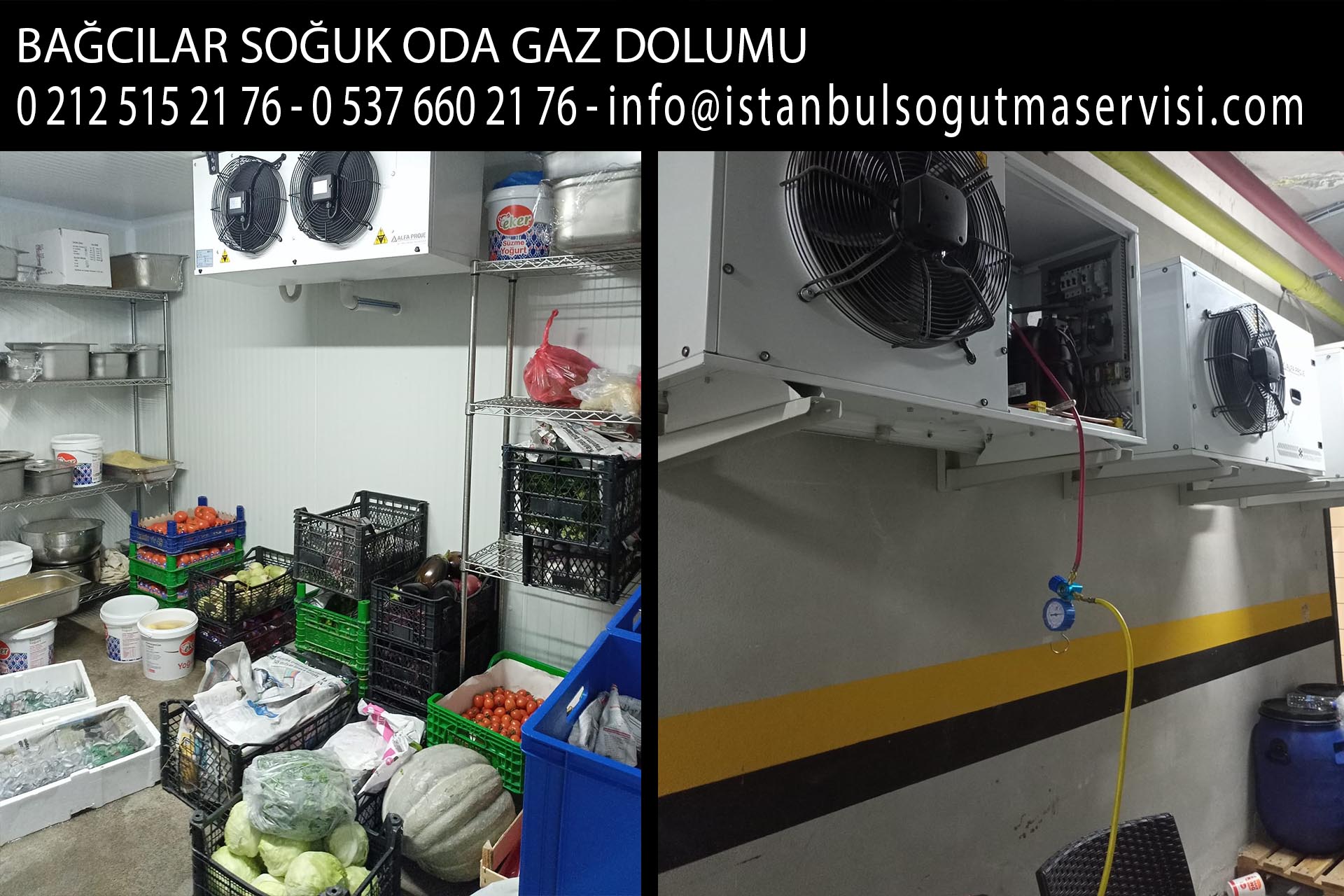 bağcılar soğuk oda gaz dolumu