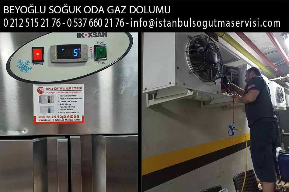 beyoğlu soğuk oda gaz dolumu